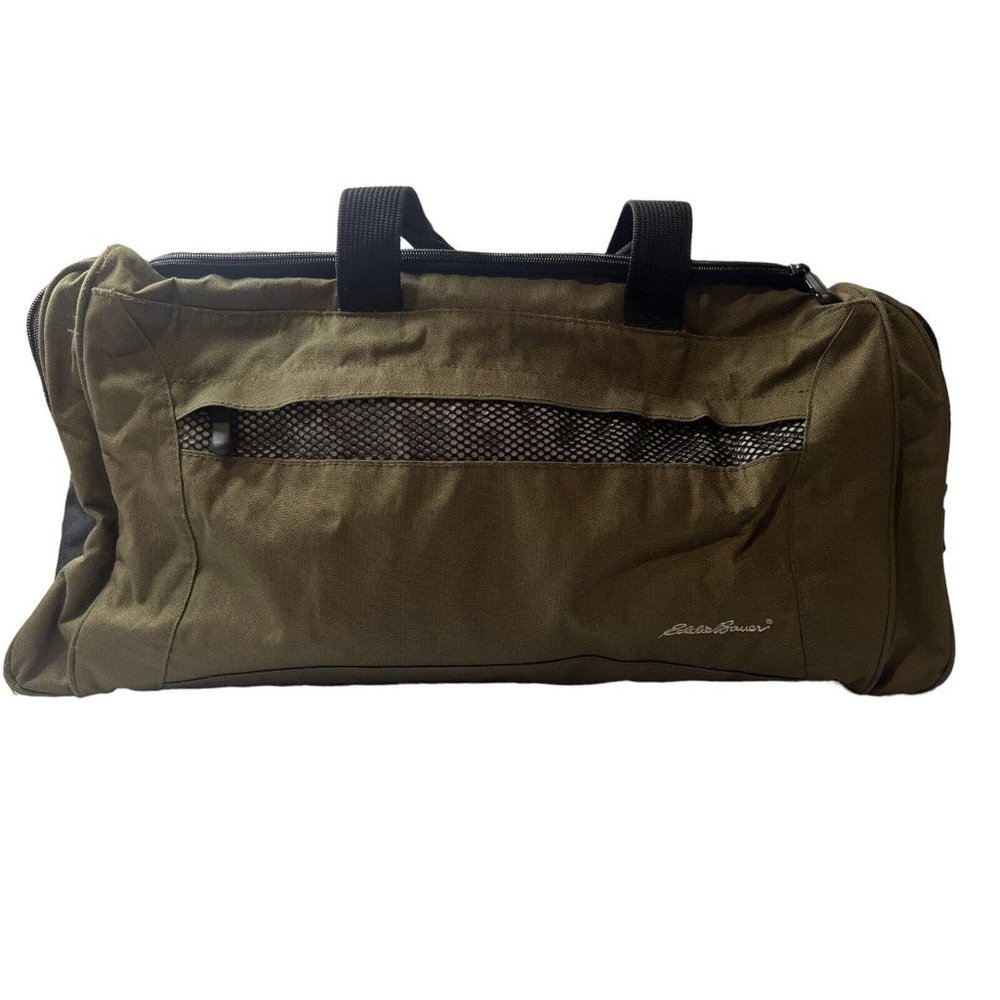 Eddie Bauer Luggage Green Black Carrying Straps Shoulder Straps Multi Pockets